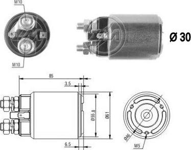 ERA ZM654 - Тяговое реле, стартер avtokuzovplus.com.ua