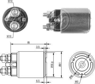 ERA ZM656 - Тягове реле, стартер autocars.com.ua