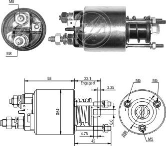 ERA ZM6595 - Тяговое реле, стартер avtokuzovplus.com.ua