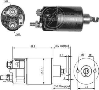 ERA ZM660 - Тяговое реле, стартер avtokuzovplus.com.ua