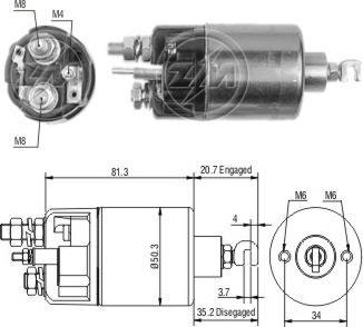 ERA ZM664 - Тяговое реле, стартер avtokuzovplus.com.ua