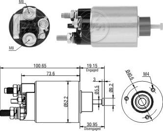 ERA ZM6860 - Тягове реле, стартер autocars.com.ua