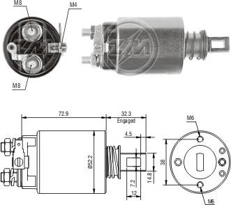 ERA ZM687 - Тяговое реле, стартер avtokuzovplus.com.ua