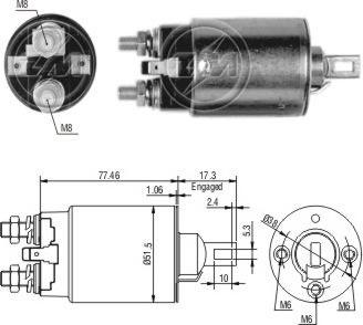 ERA ZM690 - Тяговое реле, стартер autodnr.net