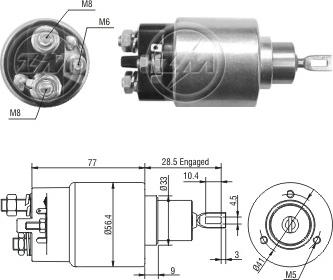 ERA ZM6973 - Тяговое реле, стартер avtokuzovplus.com.ua