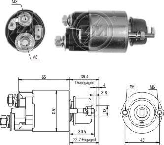 ERA ZM702 - Тяговое реле, стартер avtokuzovplus.com.ua