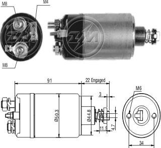 ERA ZM727 - Тягове реле, стартер autocars.com.ua