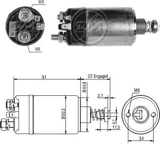 ERA ZM728 - Тяговое реле, стартер avtokuzovplus.com.ua