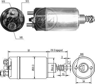 ERA ZM729 - Тяговое реле, стартер avtokuzovplus.com.ua