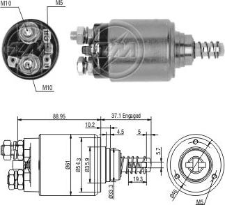 ERA ZM731 - Тяговое реле, стартер avtokuzovplus.com.ua