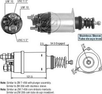 ERA ZM7356 - Тягове реле, стартер autocars.com.ua