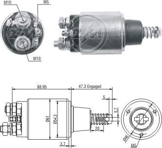 ERA ZM735 - Тяговое реле, стартер avtokuzovplus.com.ua