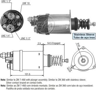 ERA ZM7360 - Тяговое реле, стартер autodnr.net