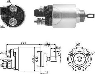 ERA ZM7381 - Тяговое реле, стартер autodnr.net