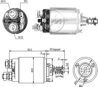 ERA ZM740 - Тягове реле, стартер autocars.com.ua