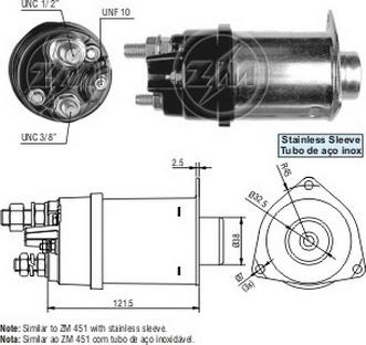 ERA ZM7451 - Тягове реле, стартер autocars.com.ua