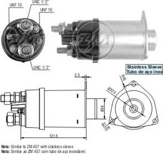 ERA ZM7457 - Тяговое реле, стартер autodnr.net