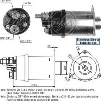 ERA ZM7460 - Тяговое реле, стартер autodnr.net