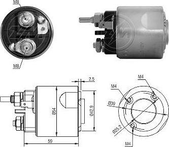 ERA ZM7495 - Тяговое реле, стартер autodnr.net