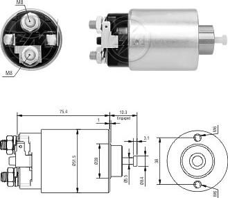 ERA ZM7698 - Тяговое реле, стартер avtokuzovplus.com.ua