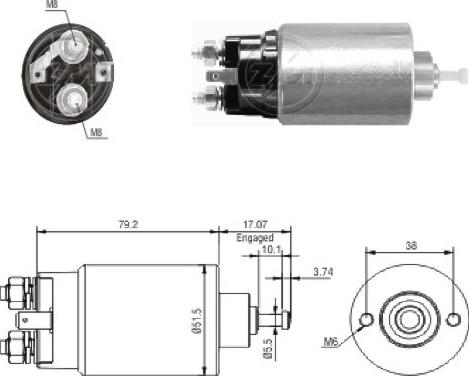 ERA ZM769 - Тягове реле, стартер autocars.com.ua