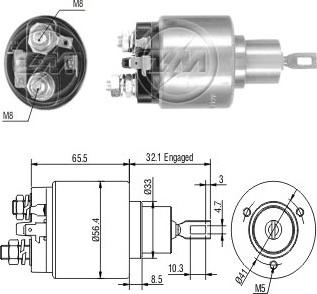 ERA ZM773 - Тягове реле, стартер autocars.com.ua