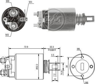 ERA ZM783 - Тяговое реле, стартер avtokuzovplus.com.ua