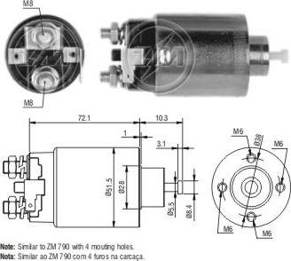 ERA ZM791 - Тяговое реле, стартер autodnr.net