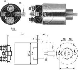 ERA ZM795 - Тяговое реле, стартер avtokuzovplus.com.ua