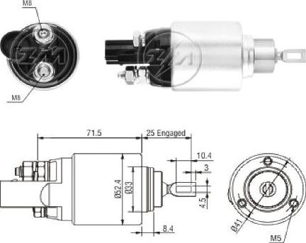 ERA ZM8381 - Тяговое реле, стартер avtokuzovplus.com.ua