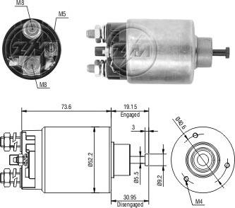 ERA ZM860 - Тяговое реле, стартер avtokuzovplus.com.ua