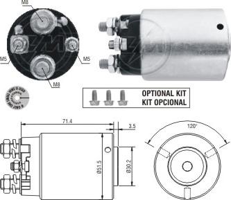 ERA ZM862 - Тягове реле, стартер autocars.com.ua