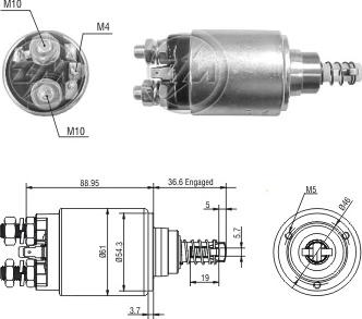 ERA ZM8640 - Тягове реле, стартер autocars.com.ua