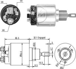 ERA ZM871 - Тягове реле, стартер autocars.com.ua