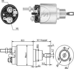 ERA ZM876 - Тяговое реле, стартер avtokuzovplus.com.ua