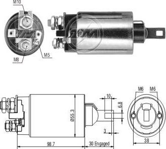 ERA ZM890 - Тягове реле, стартер autocars.com.ua