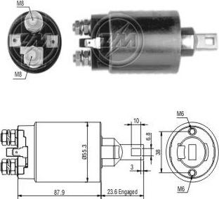 ERA ZM891 - Тягове реле, стартер autocars.com.ua