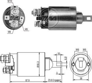 ERA ZM892 - Тягове реле, стартер autocars.com.ua