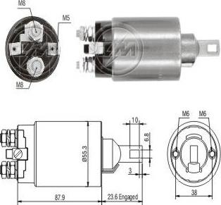 ERA ZM894 - Тягове реле, стартер autocars.com.ua