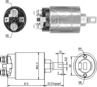 ERA ZM896 - Тягове реле, стартер autocars.com.ua