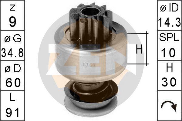 ERA ZN1364 - Ведущая шестерня, стартер avtokuzovplus.com.ua