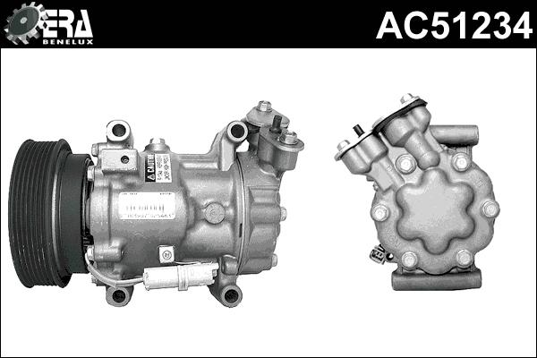 ERA Benelux AC51234 - Компресор, кондиціонер autocars.com.ua