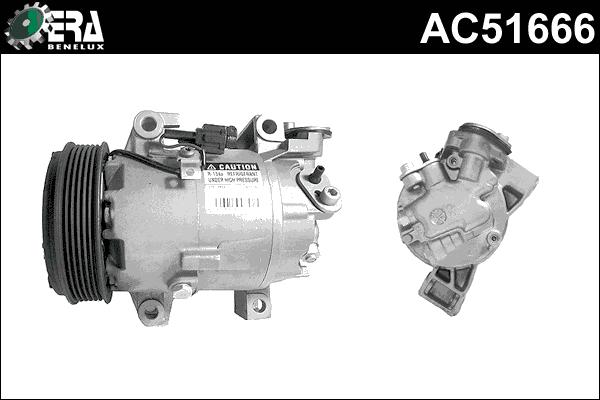 ERA Benelux AC51666 - Компресор, кондиціонер autocars.com.ua