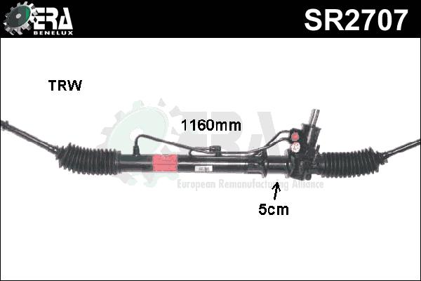 ERA Benelux SR2707 - Рулевой механизм, рейка autodnr.net