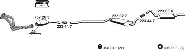 ERNST 010164 - Система випуску ОГ autocars.com.ua