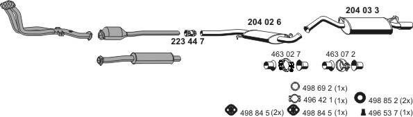 ERNST 010220 - Система випуску ОГ autocars.com.ua