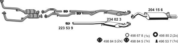 ERNST 010228 - Система випуску ОГ autocars.com.ua