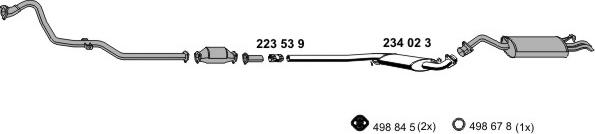 ERNST 010230 - Система випуску ОГ autocars.com.ua