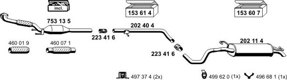 ERNST 010256 - Система випуску ОГ autocars.com.ua