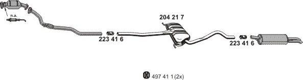 ERNST 010276 - Система випуску ОГ autocars.com.ua